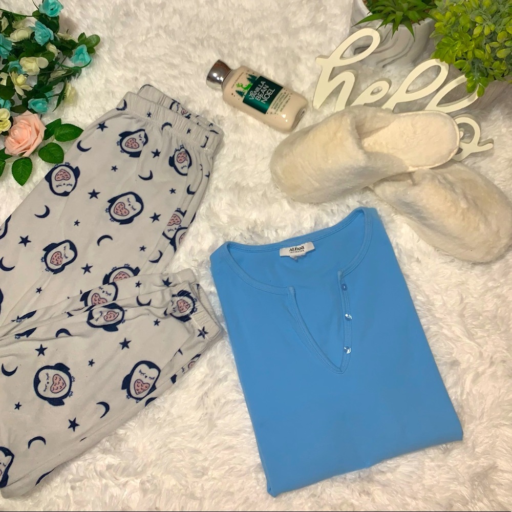 Alfani Intimates Medium Blue T-Shirt